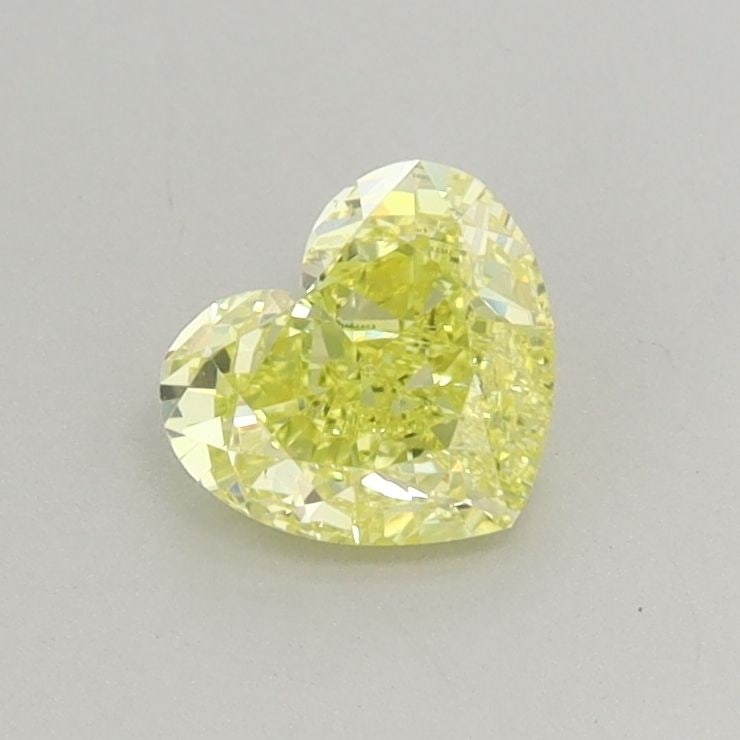 Loose Diamond - HEART 0.67ct Fancy Intense Yellow VS1: Loose Diamond - HEART 0.67ct Fancy Intense Yellow VS1 Source: This is a real non-mined Diamond that has been grown in a lab Shape: HEART Carats: 0.67 Color: Fancy Intense Yellow Certification: IGI Vid