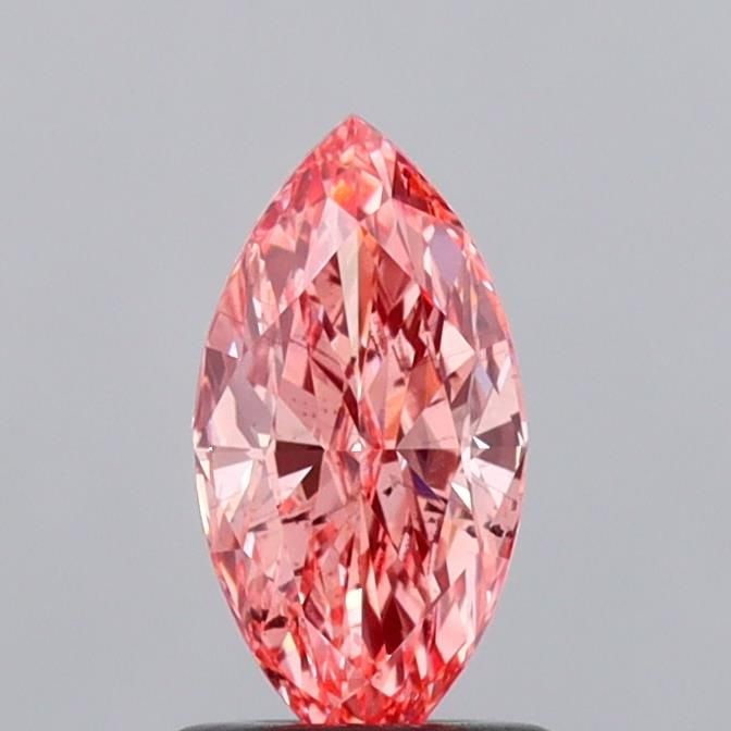Loose Diamond - MARQUISE 1.01ct Fancy Vivid Pink SI1: Loose Diamond - MARQUISE 1.01ct Fancy Vivid Pink SI1 Source: This is a real non-mined Diamond that has been grown in a lab Shape: MARQUISE Carats: 1.01 Color: Fancy Vivid Pink Certification: IGI Video