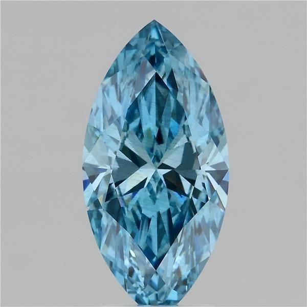 Loose Diamond - MARQUISE 3.07ct Fancy Vivid Blue SI1: Loose Diamond - MARQUISE 3.07ct Fancy Vivid Blue SI1 Source: This is a real non-mined Diamond that has been grown in a lab Shape: MARQUISE Carats: 3.07 Color: Fancy Vivid Blue Certification: IGI Video