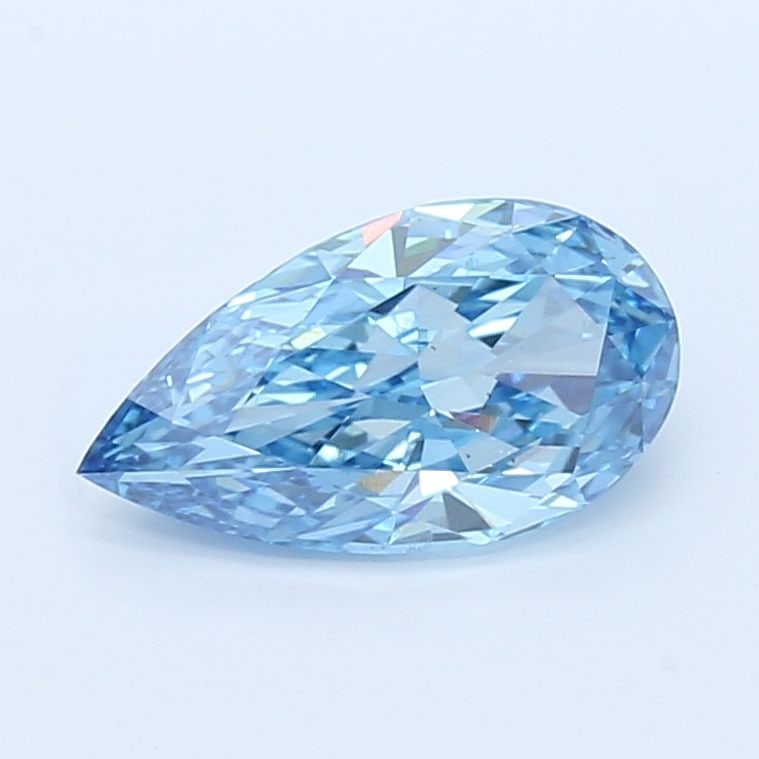 Loose Diamond - PEAR 2.02ct Fancy Vivid Blue VS2: Loose Diamond - PEAR 2.02ct Fancy Vivid Blue VS2 Source: This is a real non-mined Diamond that has been grown in a lab Shape: PEAR Carats: 2.02 Color: Fancy Vivid Blue Certification: IGI Video: