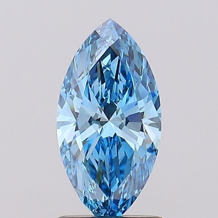 Loose Diamond - MARQUISE 1.03ct Fancy Vivid Blue VS1: Loose Diamond - MARQUISE 1.03ct Fancy Vivid Blue VS1 Source: This is a real non-mined Diamond that has been grown in a lab Shape: MARQUISE Carats: 1.03 Color: Fancy Vivid Blue Certification: IGI Video