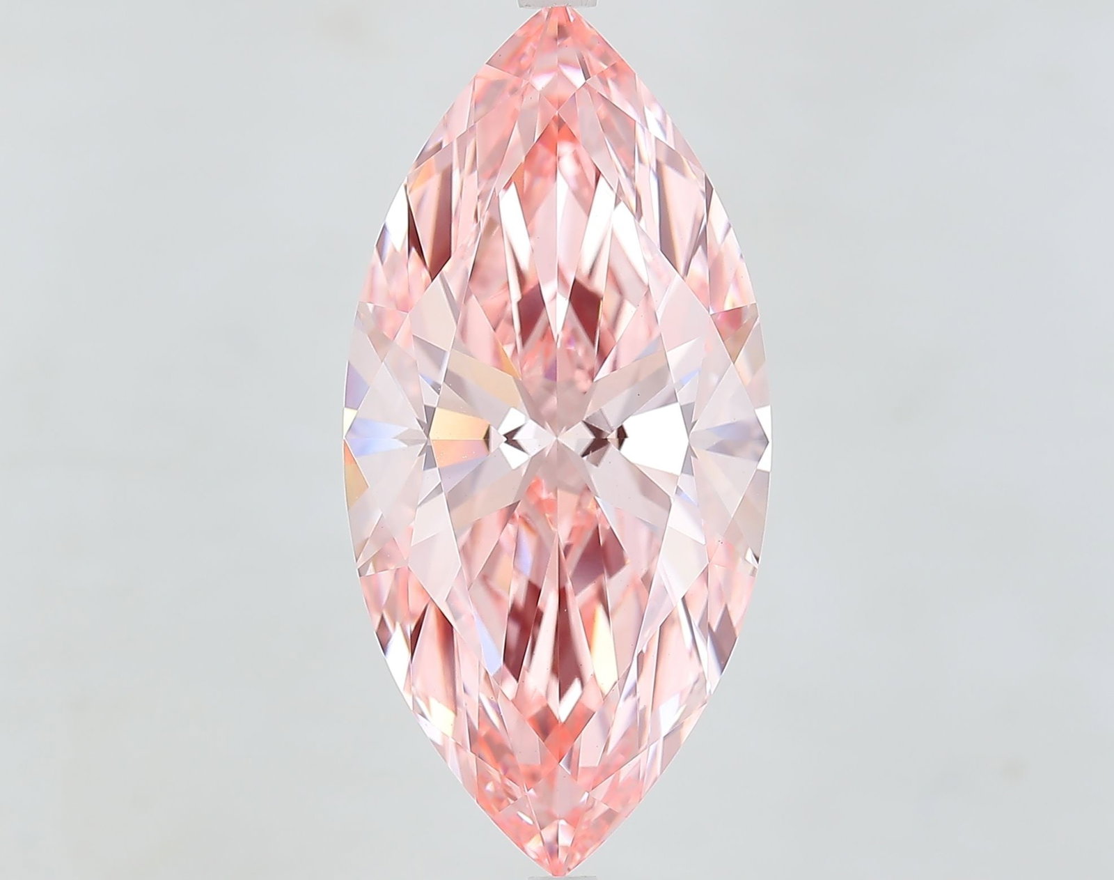 Loose Diamond - MARQUISE 10.03ct Fancy Vivid Pink VVS2: Loose Diamond - MARQUISE 10.03ct Fancy Vivid Pink VVS2 Source: This is a real non-mined Diamond that has been grown in a lab Shape: MARQUISE Carats: 10.03 Color: Fancy Vivid Pink Certification: IGI Vi