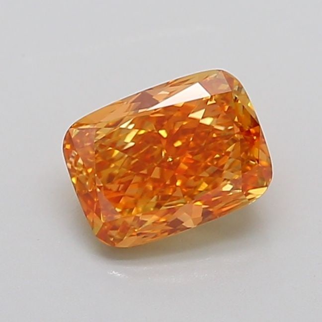 Loose Diamond - CUSHION MODIFIED 1.69ct Fancy Intense Pinkish Orange VVS2: Loose Diamond - CUSHION MODIFIED 1.69ct Fancy Intense Pinkish Orange VVS2 Source: This is a real non-mined Diamond that has been grown in a lab Shape: CUSHION MODIFIED Carats: 1.69 Color: Fancy Intens