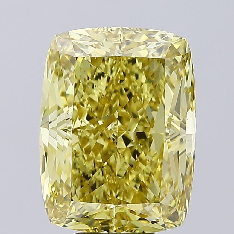 Loose Diamond - CUSHION MODIFIED 11.11ct Fancy Intense Yellow VS1: Loose Diamond - CUSHION MODIFIED 11.11ct Fancy Intense Yellow VS1 Source: This is a real non-mined Diamond that has been grown in a lab Shape: CUSHION MODIFIED Carats: 11.11 Color: Fancy Intense Yello