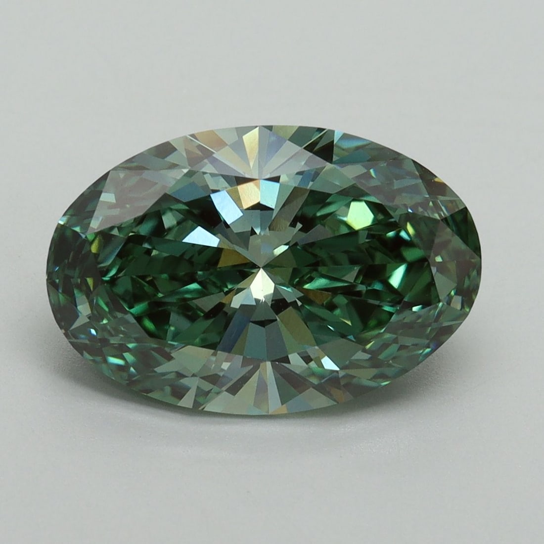 Loose Diamond - OVAL 4.1ct Fancy Vivid Green VS1 (1 of 1)