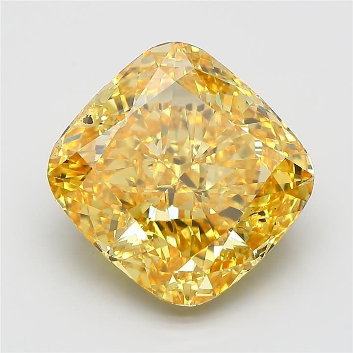 Loose Diamond - CUSHION MODIFIED 8.03ct Fancy Vivid Yellow SI1 (1 of 1)