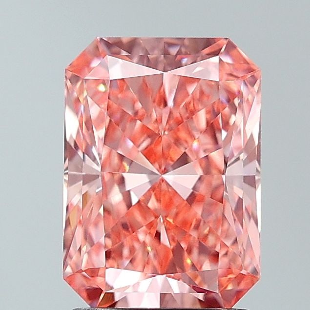 Loose Diamond - RADIANT 2.11ct Fancy Vivid Pink VVS2: Loose Diamond - RADIANT 2.11ct Fancy Vivid Pink VVS2 Source: This is a real non-mined Diamond that has been grown in a lab Shape: RADIANT Carats: 2.11 Color: Fancy Vivid Pink Certification: IGI Video: