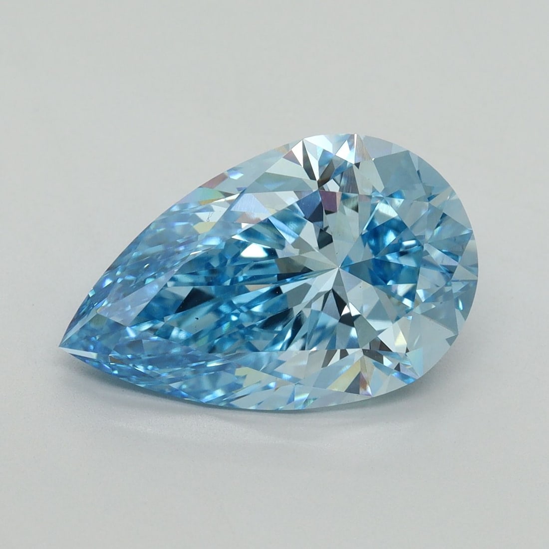 Loose Diamond - PEAR 5.07ct Fancy Vivid Blue VS1 (1 of 1)