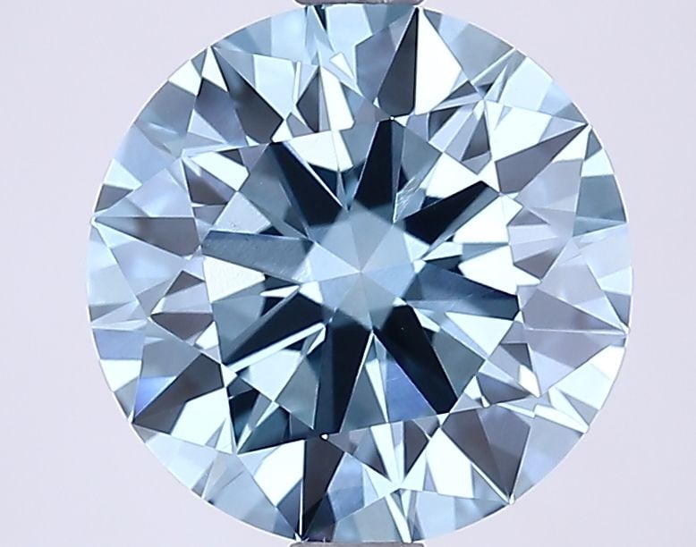 Ideal Loose Diamond - ROUND 2.56ct Fancy Vivid Blue VS1 (1 of 1)