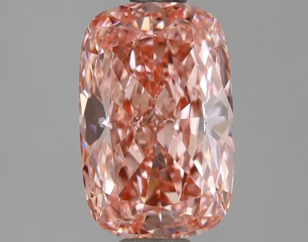 Loose Diamond - CUSHION MODIFIED 1.54ct Fancy Vivid Pink VVS2: Loose Diamond - CUSHION MODIFIED 1.54ct Fancy Vivid Pink VVS2 Source: This is a real non-mined Diamond that has been grown in a lab Shape: CUSHION MODIFIED Carats: 1.54 Color: Fancy Vivid Pink Certifi