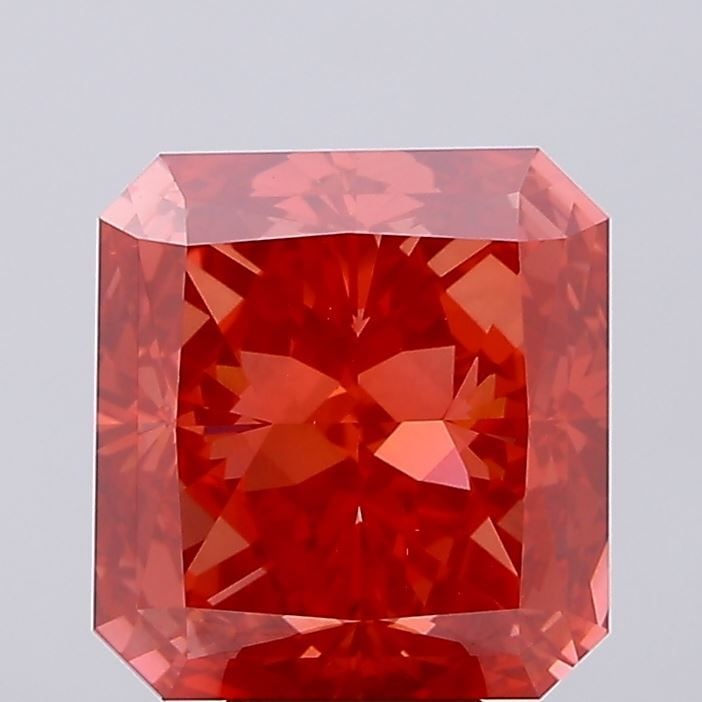 Loose Diamond - RADIANT 10.07ct Fancy Vivid Red VS1: Loose Diamond - RADIANT 10.07ct Fancy Vivid Red VS1 Source: This is a real non-mined Diamond that has been grown in a lab Shape: RADIANT Carats: 10.07 Color: Fancy Vivid Red Certification: IGI Video:
