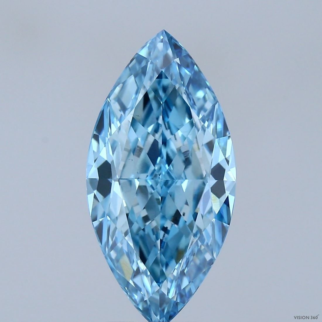 Loose Diamond - MARQUISE 4.24ct Fancy Vivid Blue VS1: Loose Diamond - MARQUISE 4.24ct Fancy Vivid Blue VS1 Source: This is a real non-mined Diamond that has been grown in a lab Shape: MARQUISE Carats: 4.24 Color: Fancy Vivid Blue Certification: IGI Video