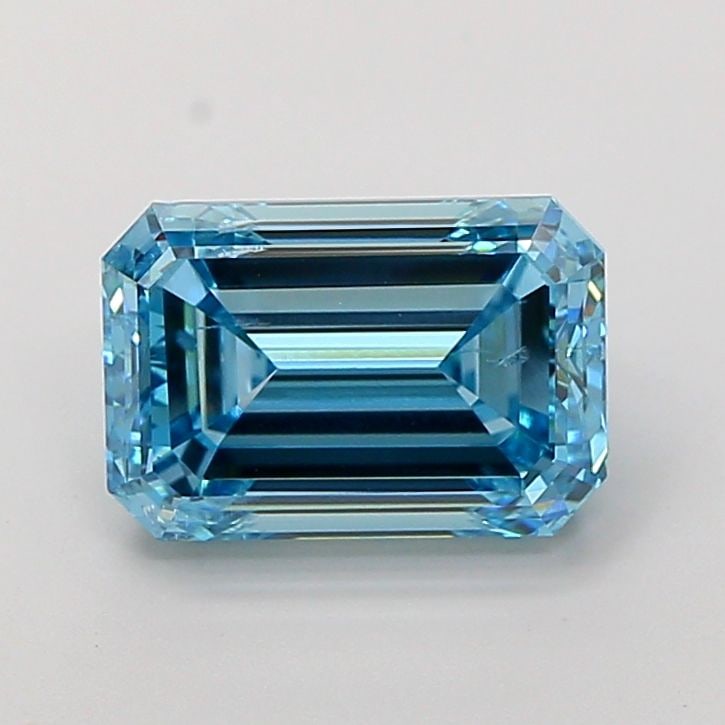 Loose Diamond - EMERALD 4.0ct Fancy Vivid Blue SI2 (1 of 1)