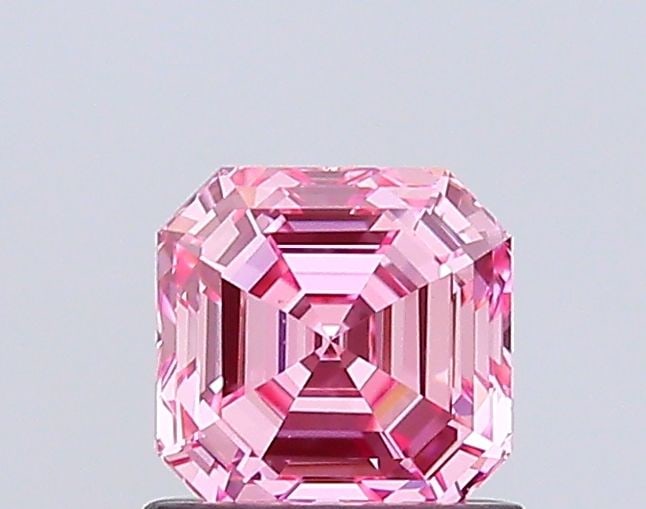 Loose Diamond - ASSCHER 1.0ct Fancy Vivid Pink VVS2 (1 of 1)
