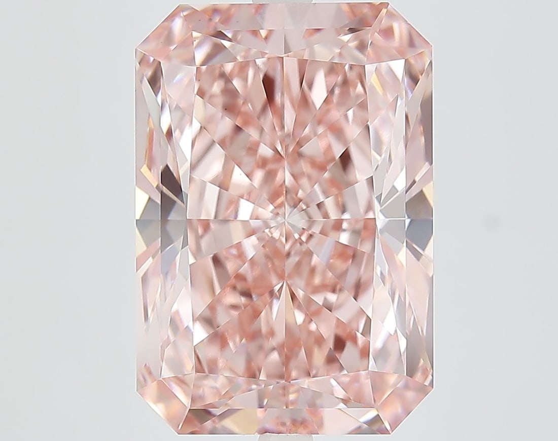 Loose Diamond - RADIANT 10.15ct Fancy Vivid Pink VS1: Loose Diamond - RADIANT 10.15ct Fancy Vivid Pink VS1 Source: This is a real non-mined Diamond that has been grown in a lab Shape: RADIANT Carats: 10.15 Color: Fancy Vivid Pink Certification: IGI Video