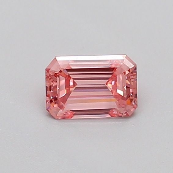 Loose Diamond - EMERALD 0.32ct Fancy Vivid Pink VS1: Loose Diamond - EMERALD 0.32ct Fancy Vivid Pink VS1 Source: This is a real non-mined Diamond that has been grown in a lab Shape: EMERALD Carats: 0.32 Color: Fancy Vivid Pink Certification: IGI Video: