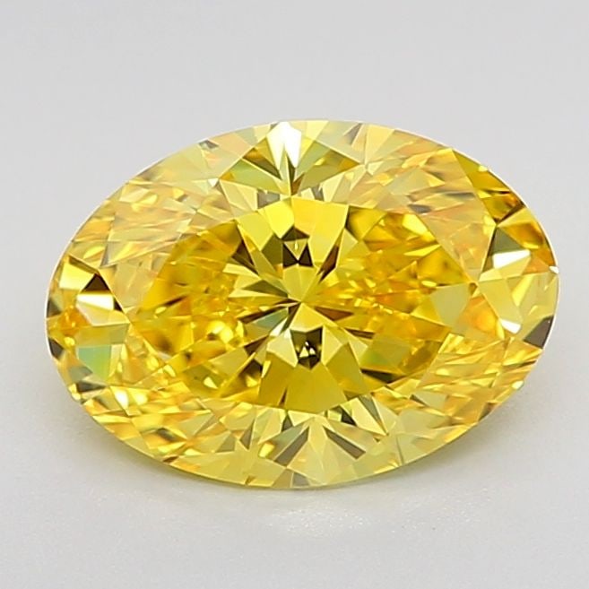 Loose Diamond - OVAL 1.8ct Fancy Vivid Yellow VVS2: Loose Diamond - OVAL 1.8ct Fancy Vivid Yellow VVS2 Source: This is a real non-mined Diamond that has been grown in a lab Shape: OVAL Carats: 1.8 Color: Fancy Vivid Yellow Certification: IGI Video:
