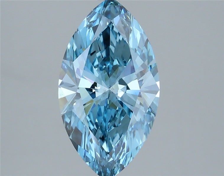 Loose Diamond - MARQUISE 2.01ct Fancy Vivid Blue VS2: Loose Diamond - MARQUISE 2.01ct Fancy Vivid Blue VS2 Source: This is a real non-mined Diamond that has been grown in a lab Shape: MARQUISE Carats: 2.01 Color: Fancy Vivid Blue Certification: IGI Video
