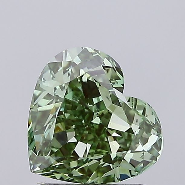 Loose Diamond - HEART 1.76ct Fancy Vivid Green VS1: Loose Diamond - HEART 1.76ct Fancy Vivid Green VS1 Source: This is a real non-mined Diamond that has been grown in a lab Shape: HEART Carats: 1.76 Color: Fancy Vivid Green Certification: IGI Video: