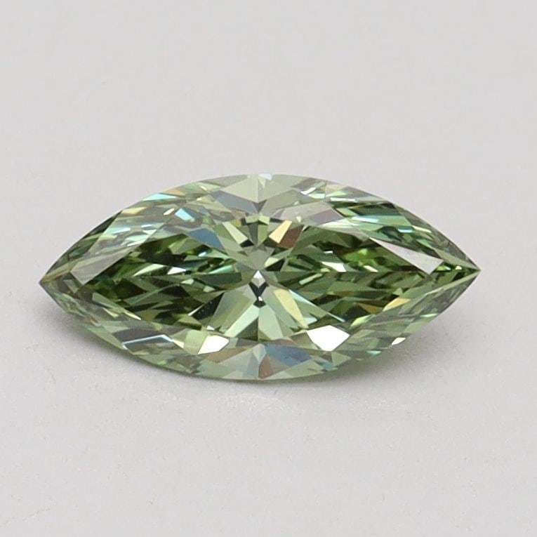 Loose Diamond - MARQUISE 0.5ct Fancy Intense Green VS1: Loose Diamond - MARQUISE 0.5ct Fancy Intense Green VS1 Source: This is a real non-mined Diamond that has been grown in a lab Shape: MARQUISE Carats: 0.5 Color: Fancy Intense Green Certification: IGI V