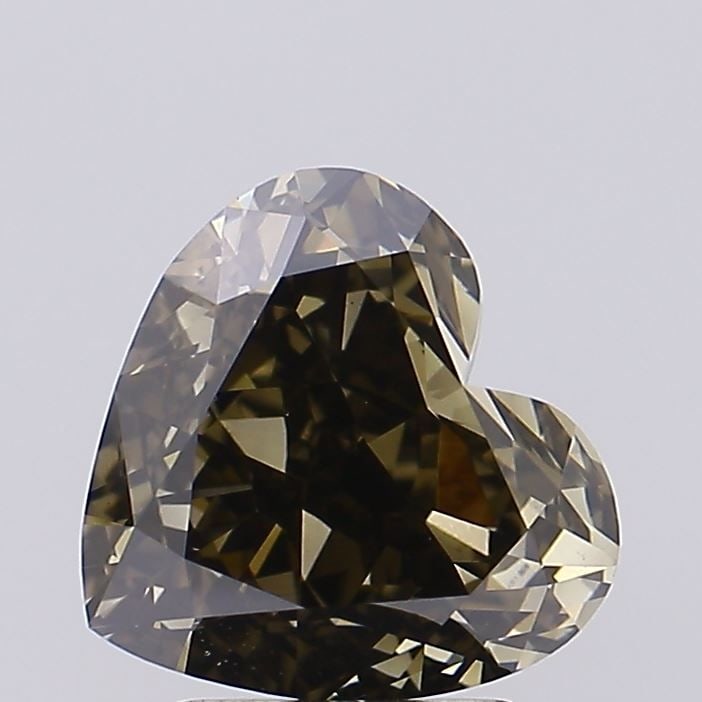 Loose Diamond - HEART 3.15ct Fancy Yellowish Gray VS1: Loose Diamond - HEART 3.15ct Fancy Yellowish Gray VS1 Source: This is a real non-mined Diamond that has been grown in a lab Shape: HEART Carats: 3.15 Color: Fancy Yellowish Gray Certification: IGI Vid