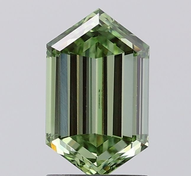 Loose Diamond - HEXAGONAL 1.65ct Fancy Vivid Green VS1 (1 of 1)