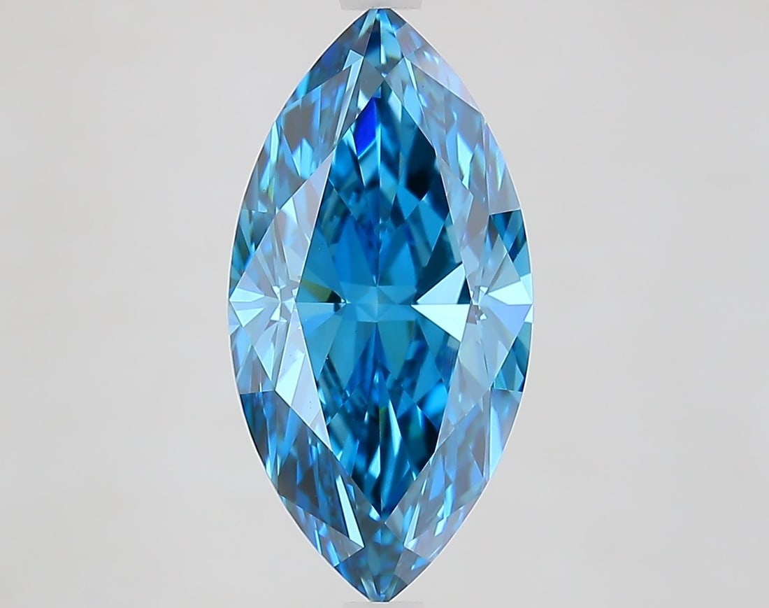 Loose Diamond - MARQUISE 4.0ct Fancy Vivid Blue VVS2: Loose Diamond - MARQUISE 4.0ct Fancy Vivid Blue VVS2 Source: This is a real non-mined Diamond that has been grown in a lab Shape: MARQUISE Carats: 4.0 Color: Fancy Vivid Blue Certification: IGI Video: