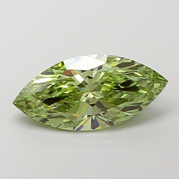 Loose Diamond - MARQUISE 1.51ct Fancy Vivid Green VS1: Loose Diamond - MARQUISE 1.51ct Fancy Vivid Green VS1 Source: This is a real non-mined Diamond that has been grown in a lab Shape: MARQUISE Carats: 1.51 Color: Fancy Vivid Green Certification: IGI Vid