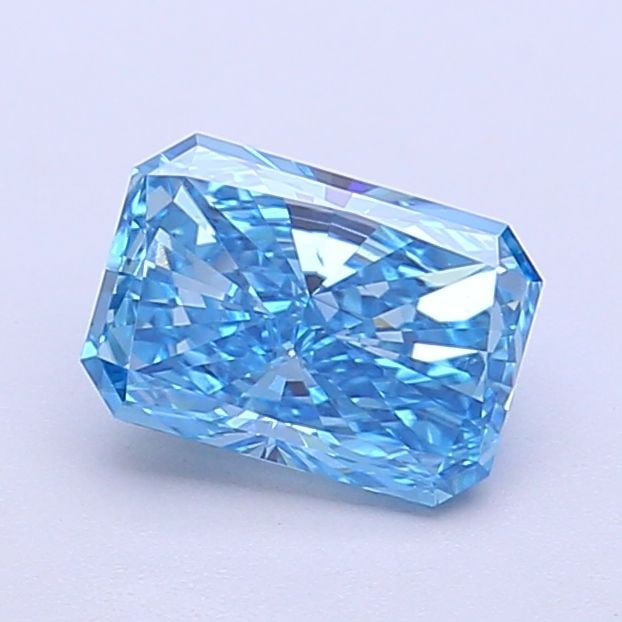 Loose Diamond - RADIANT 1.04ct Fancy Vivid Blue VS2: Loose Diamond - RADIANT 1.04ct Fancy Vivid Blue VS2 Source: This is a real non-mined Diamond that has been grown in a lab Shape: RADIANT Carats: 1.04 Color: Fancy Vivid Blue Certification: IGI Video: