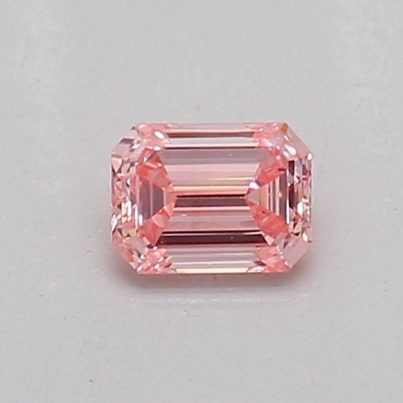 Loose Diamond - EMERALD 0.16ct Fancy Vivid Pink VS2: Loose Diamond - EMERALD 0.16ct Fancy Vivid Pink VS2 Source: This is a real non-mined Diamond that has been grown in a lab Shape: EMERALD Carats: 0.16 Color: Fancy Vivid Pink Certification: IGI Video: