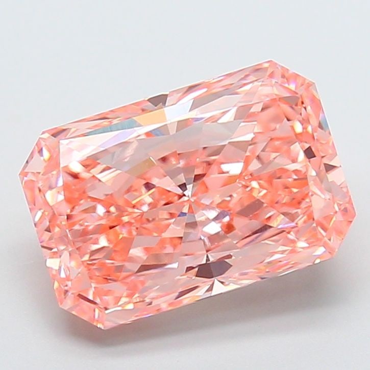Loose Diamond - RADIANT 6.01ct Fancy Vivid Pink VS1: Loose Diamond - RADIANT 6.01ct Fancy Vivid Pink VS1 Source: This is a real non-mined Diamond that has been grown in a lab Shape: RADIANT Carats: 6.01 Color: Fancy Vivid Pink Certification: IGI Video: