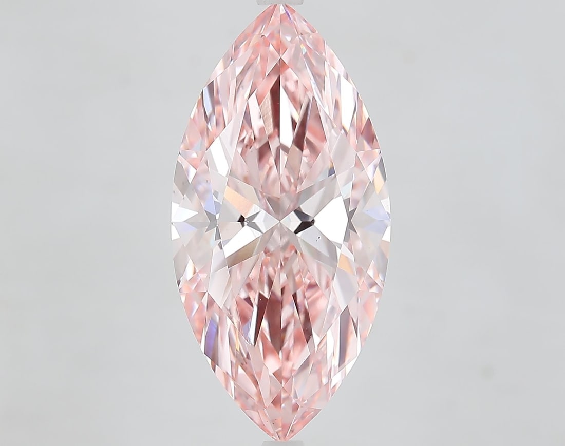 Loose Diamond - MARQUISE 6.55ct Fancy Vivid Pink VS1: Loose Diamond - MARQUISE 6.55ct Fancy Vivid Pink VS1 Source: This is a real non-mined Diamond that has been grown in a lab Shape: MARQUISE Carats: 6.55 Color: Fancy Vivid Pink Certification: IGI Video