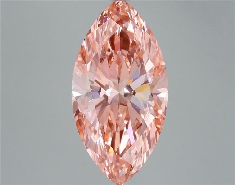 Loose Diamond - MARQUISE 5.08ct Fancy Vivid Pink VS1: Loose Diamond - MARQUISE 5.08ct Fancy Vivid Pink VS1 Source: This is a real non-mined Diamond that has been grown in a lab Shape: MARQUISE Carats: 5.08 Color: Fancy Vivid Pink Certification: IGI Video