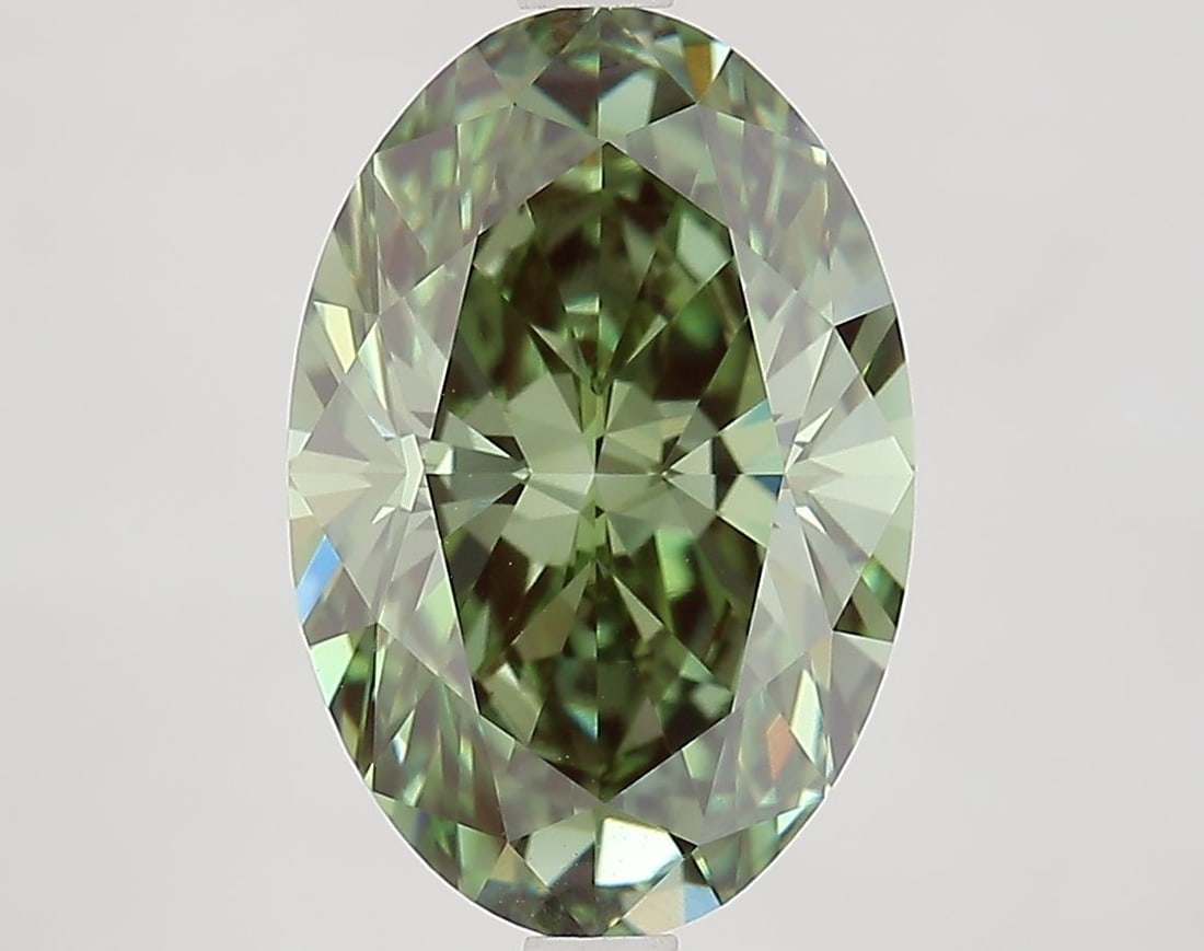 Loose Diamond - OVAL 4.02ct Fancy Vivid Green VVS2: Loose Diamond - OVAL 4.02ct Fancy Vivid Green VVS2 Source: This is a real non-mined Diamond that has been grown in a lab Shape: OVAL Carats: 4.02 Color: Fancy Vivid Green Certification: IGI Video: