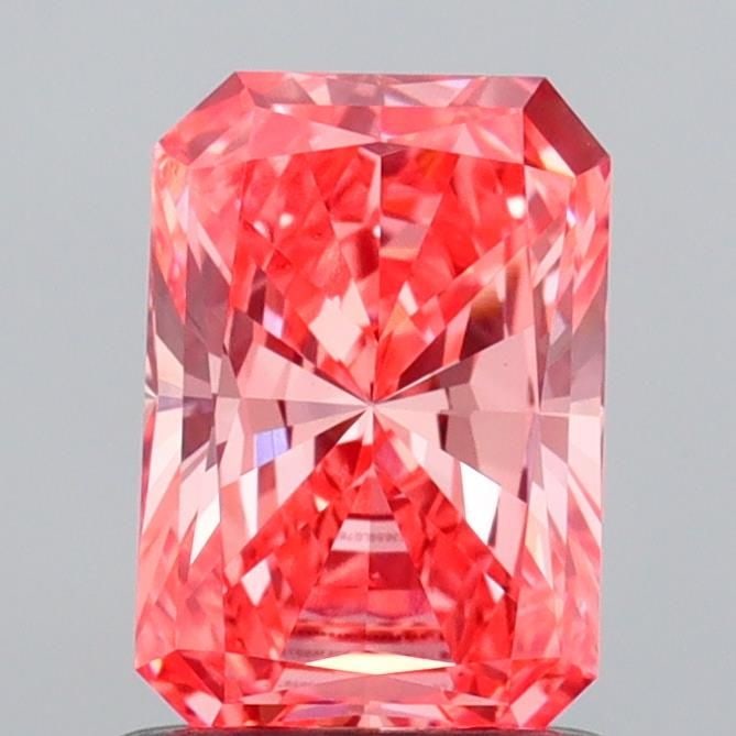 Loose Diamond - RADIANT 1.1ct Fancy Vivid Pink VVS2: Loose Diamond - RADIANT 1.1ct Fancy Vivid Pink VVS2 Source: This is a real non-mined Diamond that has been grown in a lab Shape: RADIANT Carats: 1.1 Color: Fancy Vivid Pink Certification: IGI Video: