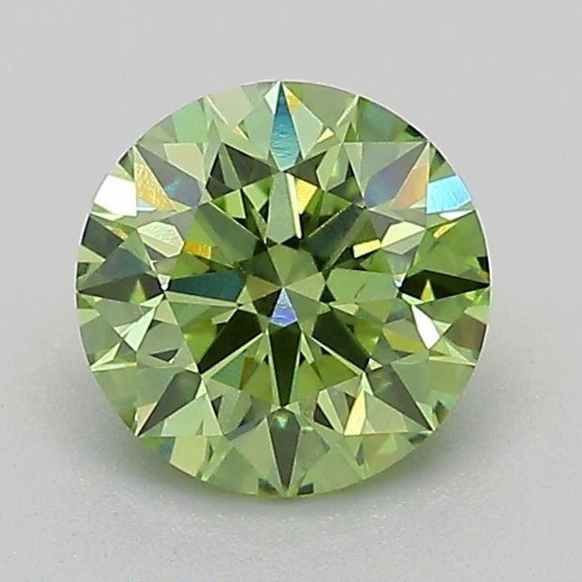 Loose Diamond - ROUND 1.05ct Fancy Vivid Green VS2: Loose Diamond - ROUND 1.05ct Fancy Vivid Green VS2 Source: This is a real non-mined Diamond that has been grown in a lab Shape: ROUND Carats: 1.05 Color: Fancy Vivid Green Certification: IGI Video: