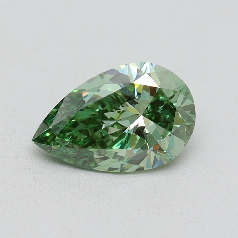 Loose Diamond - PEAR 1.0ct Fancy Vivid Green VS1: Loose Diamond - PEAR 1.0ct Fancy Vivid Green VS1 Source: This is a real non-mined Diamond that has been grown in a lab Shape: PEAR Carats: 1.0 Color: Fancy Vivid Green Certification: IGI Video: