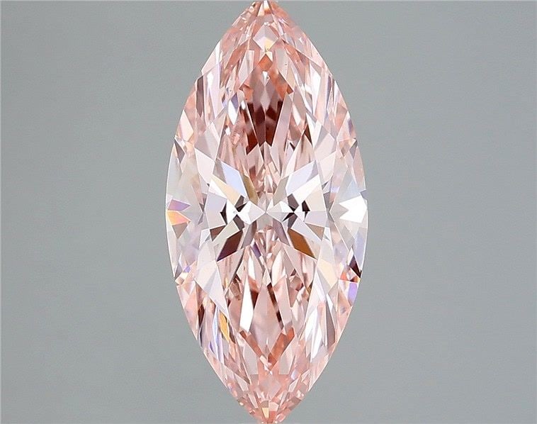 Loose Diamond - MARQUISE 2.83ct Fancy Vivid Pink VS1: Loose Diamond - MARQUISE 2.83ct Fancy Vivid Pink VS1 Source: This is a real non-mined Diamond that has been grown in a lab Shape: MARQUISE Carats: 2.83 Color: Fancy Vivid Pink Certification: IGI Video