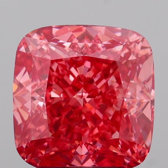Loose Diamond - CUSHION MODIFIED 2.88ct Fancy Vivid Pink VS1 (1 of 1)