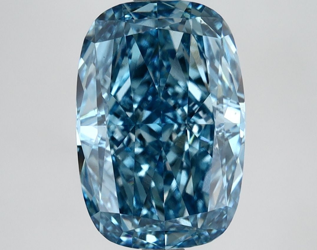Loose Diamond - CUSHION MODIFIED 3.26ct Fancy Vivid Blue VVS2: Loose Diamond - CUSHION MODIFIED 3.26ct Fancy Vivid Blue VVS2 Source: This is a real non-mined Diamond that has been grown in a lab Shape: CUSHION MODIFIED Carats: 3.26 Color: Fancy Vivid Blue Certifi