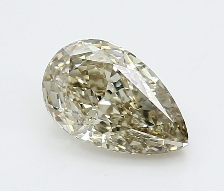 Loose Diamond - PEAR 1.52ct Fancy Light Gray Yellow VS1: Loose Diamond - PEAR 1.52ct Fancy Light Gray Yellow VS1 Source: This is a real non-mined Diamond that has been grown in a lab Shape: PEAR Carats: 1.52 Color: Fancy Light Gray Yellow Certification: IGI