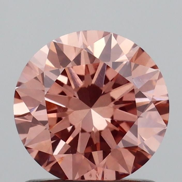 Loose Diamond - ROUND 1.09ct Fancy Intense Brownish Pink VS1: Loose Diamond - ROUND 1.09ct Fancy Intense Brownish Pink VS1 Source: This is a real non-mined Diamond that has been grown in a lab Shape: ROUND Carats: 1.09 Color: Fancy Intense Brownish Pink Certific
