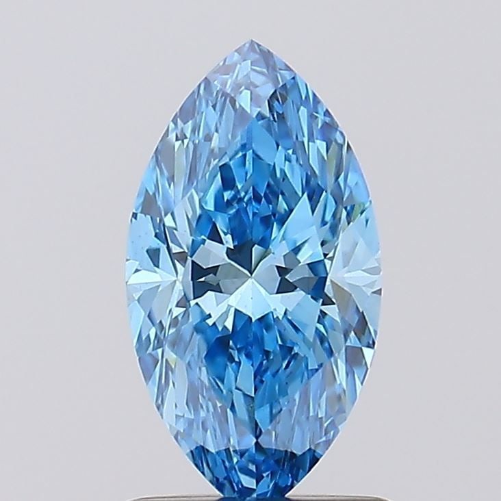 Loose Diamond - MARQUISE 1.01ct Fancy Vivid Blue VS1: Loose Diamond - MARQUISE 1.01ct Fancy Vivid Blue VS1 Source: This is a real non-mined Diamond that has been grown in a lab Shape: MARQUISE Carats: 1.01 Color: Fancy Vivid Blue Certification: IGI Video