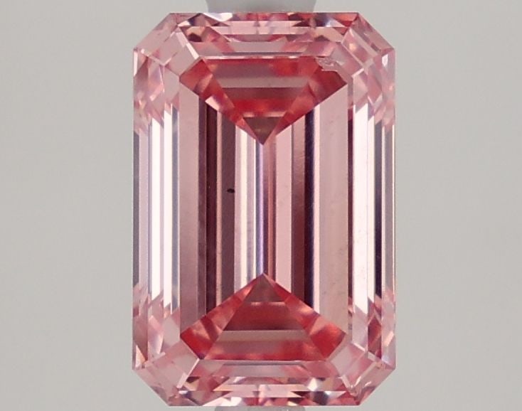 Loose Diamond - EMERALD 2.01ct Fancy Vivid Pink SI1: Loose Diamond - EMERALD 2.01ct Fancy Vivid Pink SI1 Source: This is a real non-mined Diamond that has been grown in a lab Shape: EMERALD Carats: 2.01 Color: Fancy Vivid Pink Certification: NONE Video: