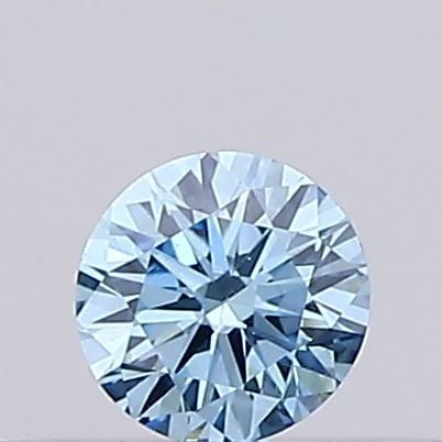 Loose Diamond - ROUND 0.12ct Fancy Intense Blue VVS2 (1 of 1)