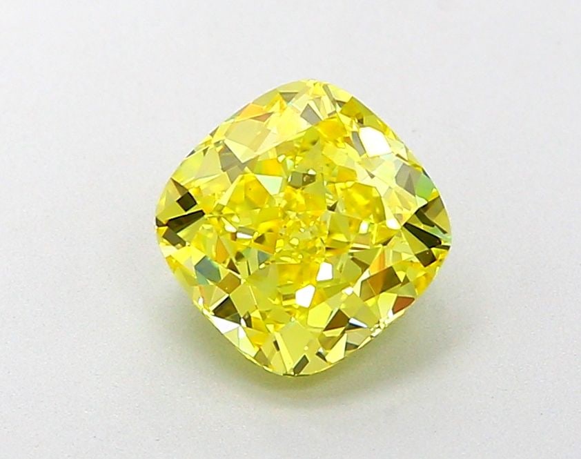 Loose Diamond - CUSHION MODIFIED 2.04ct Fancy Vivid Yellow VVS2 (1 of 1)