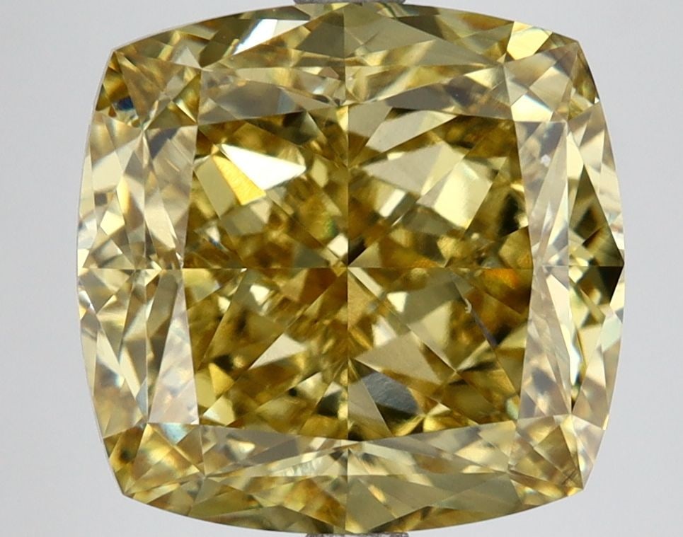 Loose Diamond - CUSHION MODIFIED 7.02ct Fancy Vivid Yellow VS1 (1 of 1)