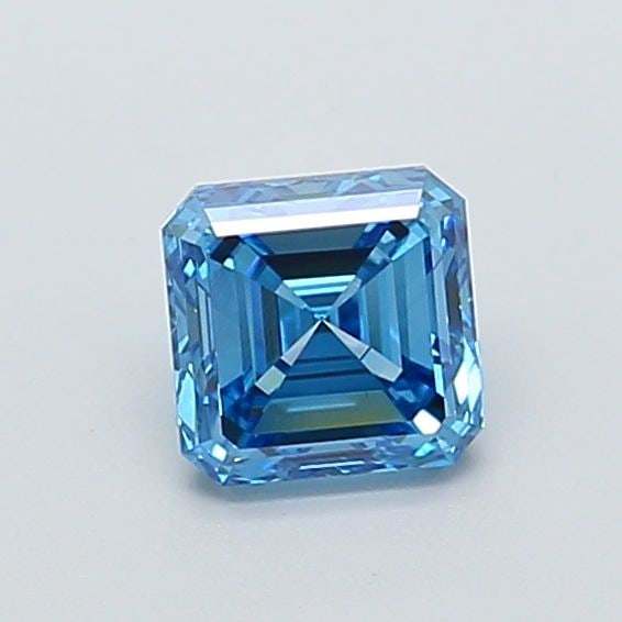 Loose Diamond - ASSCHER 0.9ct Fancy Vivid Blue VVS2 (1 of 1)
