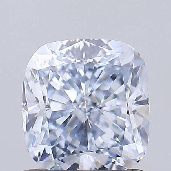 Loose Diamond - CUSHION MODIFIED 0.96ct Fancy Light Blue VS1: Loose Diamond - CUSHION MODIFIED 0.96ct Fancy Light Blue VS1 Source: This is a real non-mined Diamond that has been grown in a lab Shape: CUSHION MODIFIED Carats: 0.96 Color: Fancy Light Blue Certific