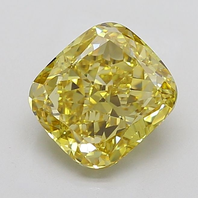 Loose Diamond - CUSHION MODIFIED 4.01ct Fancy Intense Yellow VS1 (1 of 1)